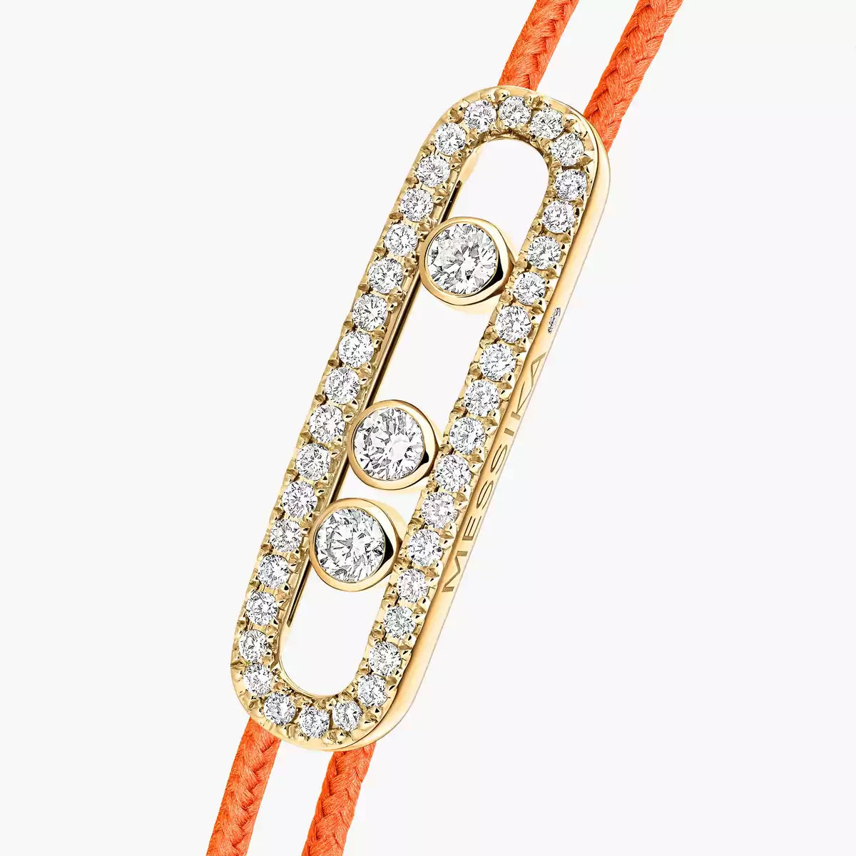 [Lumi Jewels]Messika Care(s) pink cord pav¨¦ bracelet
