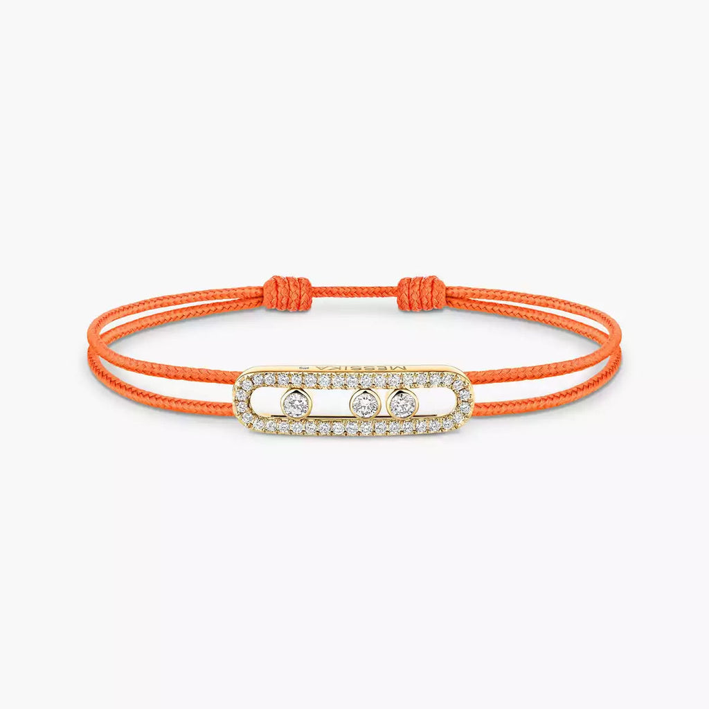 [Lumi Jewels]Messika Care(s) pink cord pav¨¦ bracelet