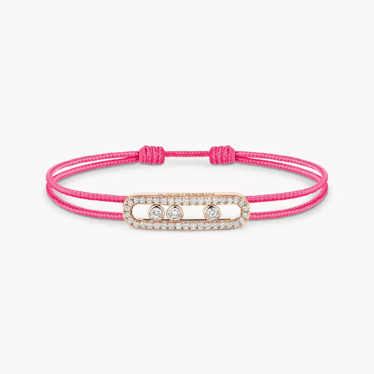 [Lumi Jewels]Messika Care(s) pink cord pav¨¦ bracelet