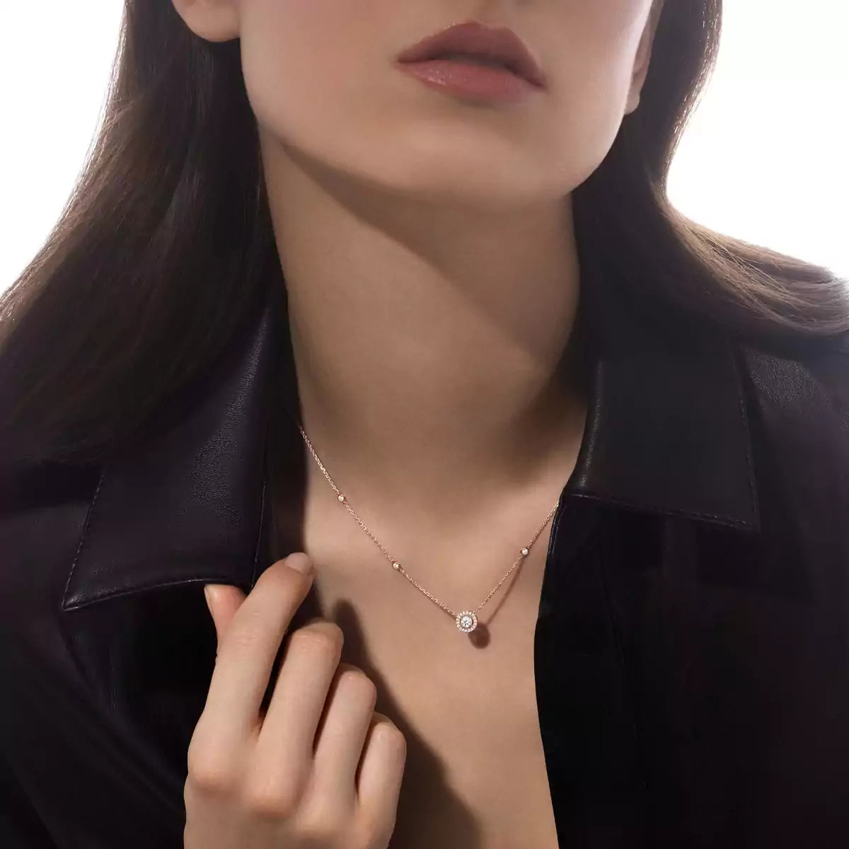 [Lumi Jewels]Diamond Necklace 0,20ct Brilliant Shape Joy