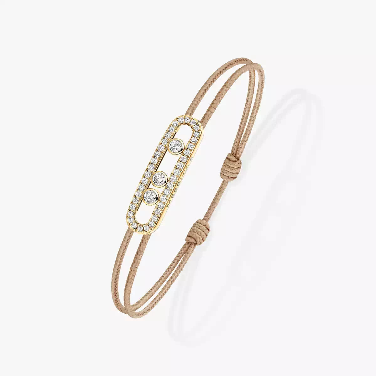 [Lumi Jewels]Messika Care(s) pink cord pav¨¦ bracelet