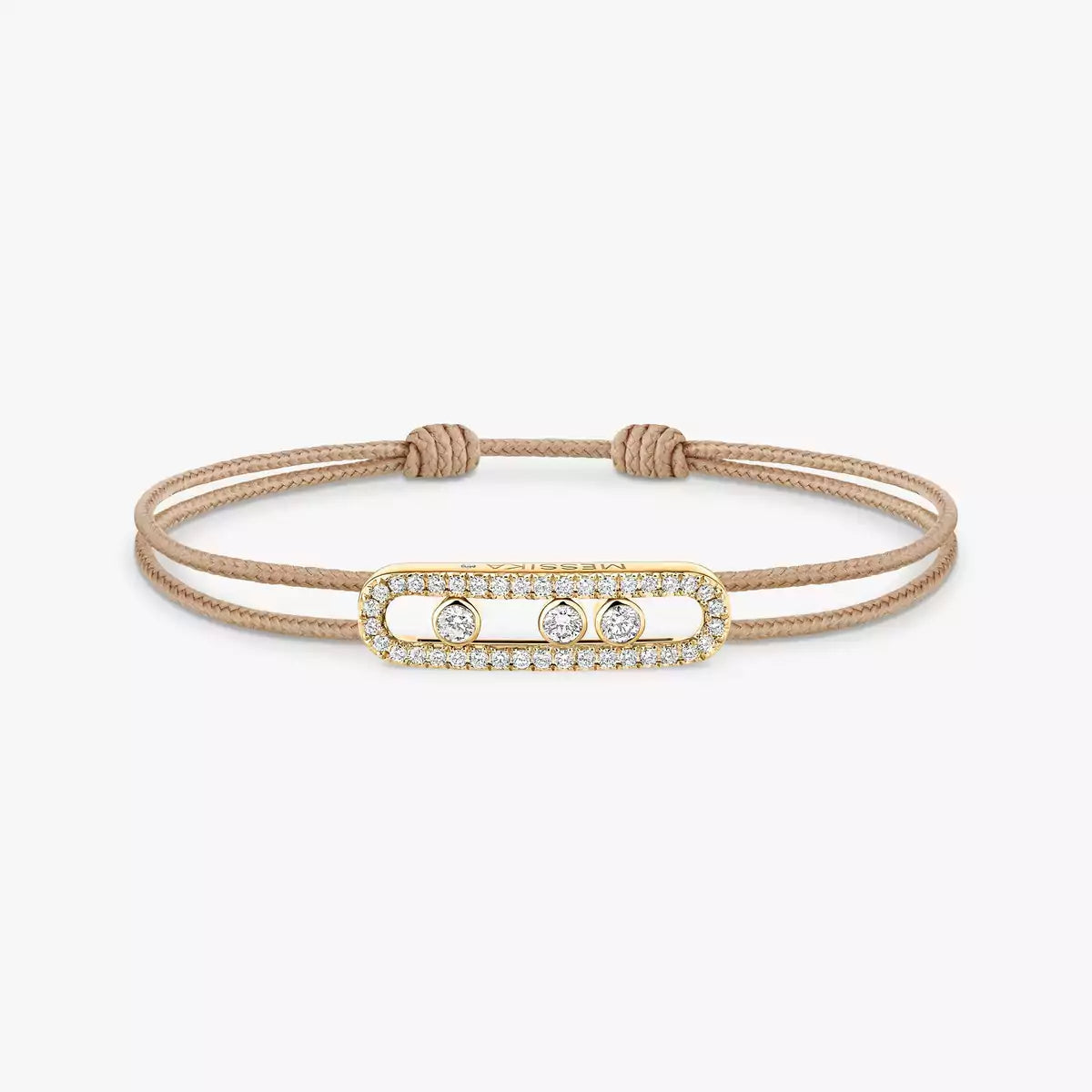 [Lumi Jewels]Messika Care(s) pink cord pav¨¦ bracelet