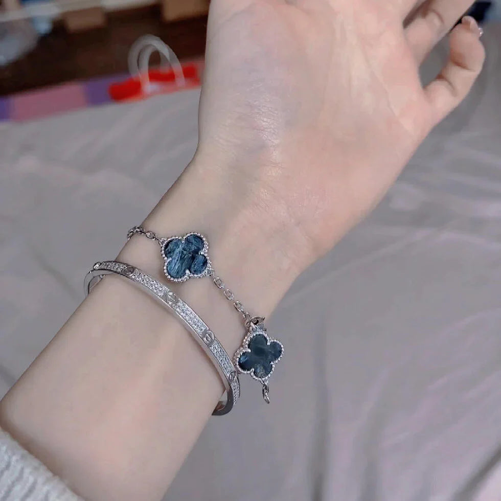 [Lumi Jewels]CLOVER 5 MOTIF PIETERSITE BRACELET COLLECTION