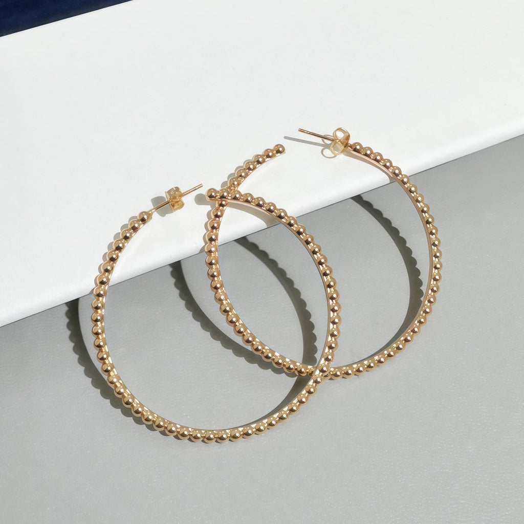 [Lumi Jewels] SMOOTH BEAD STUD EARRINGS