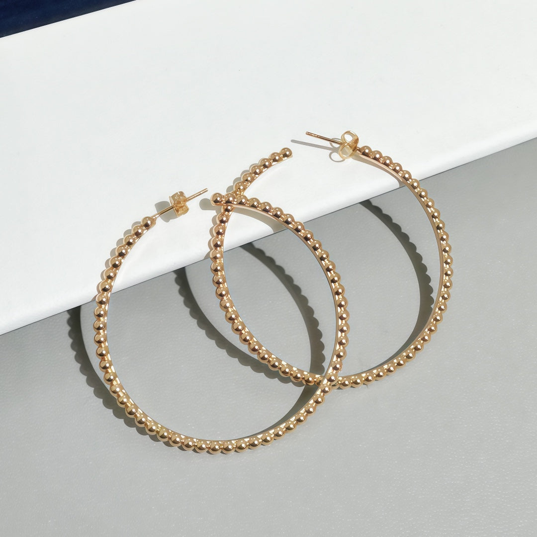 [Lumi Jewels] SMOOTH BEAD STUD EARRINGS