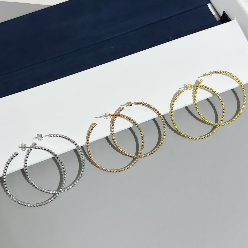 [Lumi Jewels] SMOOTH BEAD STUD EARRINGS