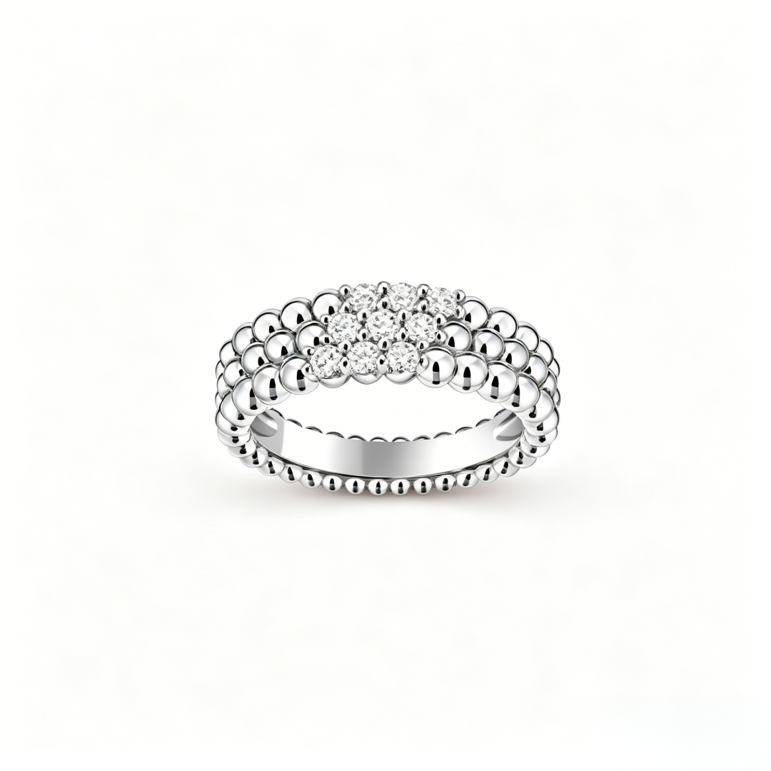 [Lumi Jewels] THREE-ROW DIAMOND RING