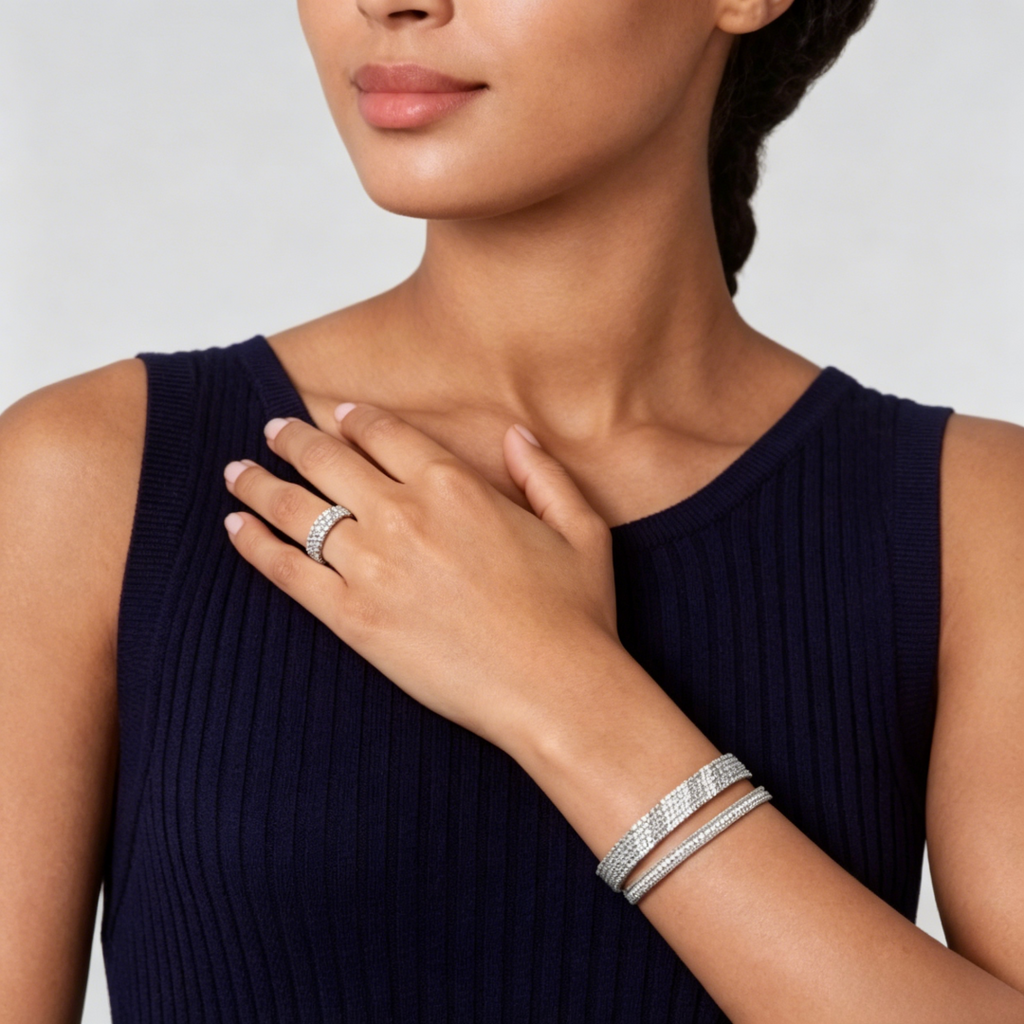 [Lumi Jewels] THREE-ROW DIAMOND RING
