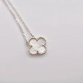 [Lumi Jewels]CLOVER  15MM WHITE MOTHER-OF-PEARL SILVER