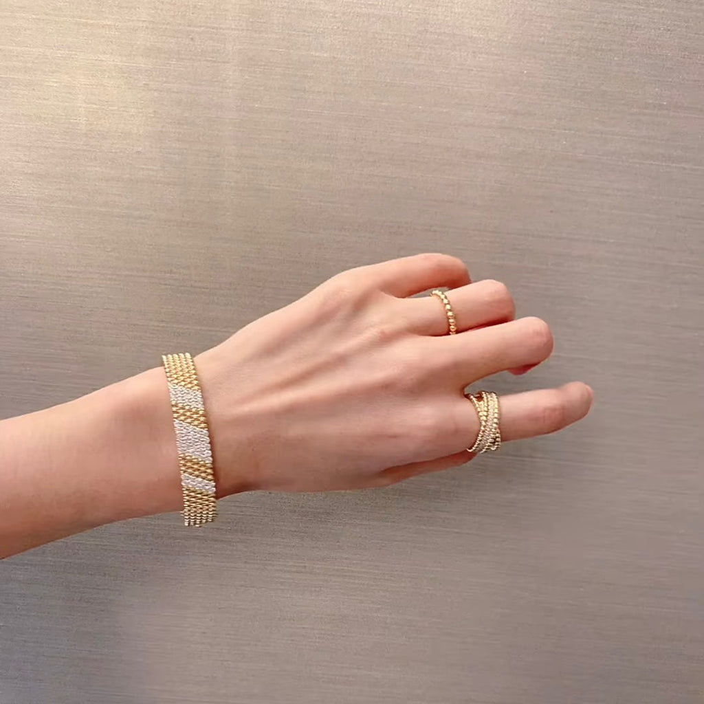 [Lumi Jewels]  FIVE-ROW DIAMOND BRACELET