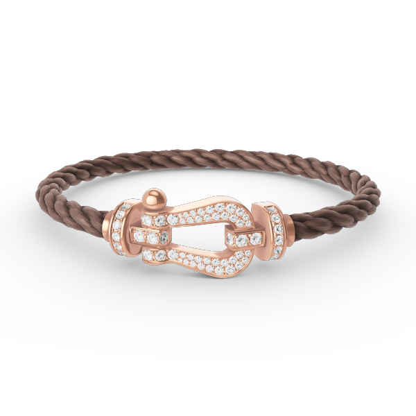[Lumi Jewels]FORCE LARGE HORSESHOE FULL DIAMOND BRACELET ROSE GOLD