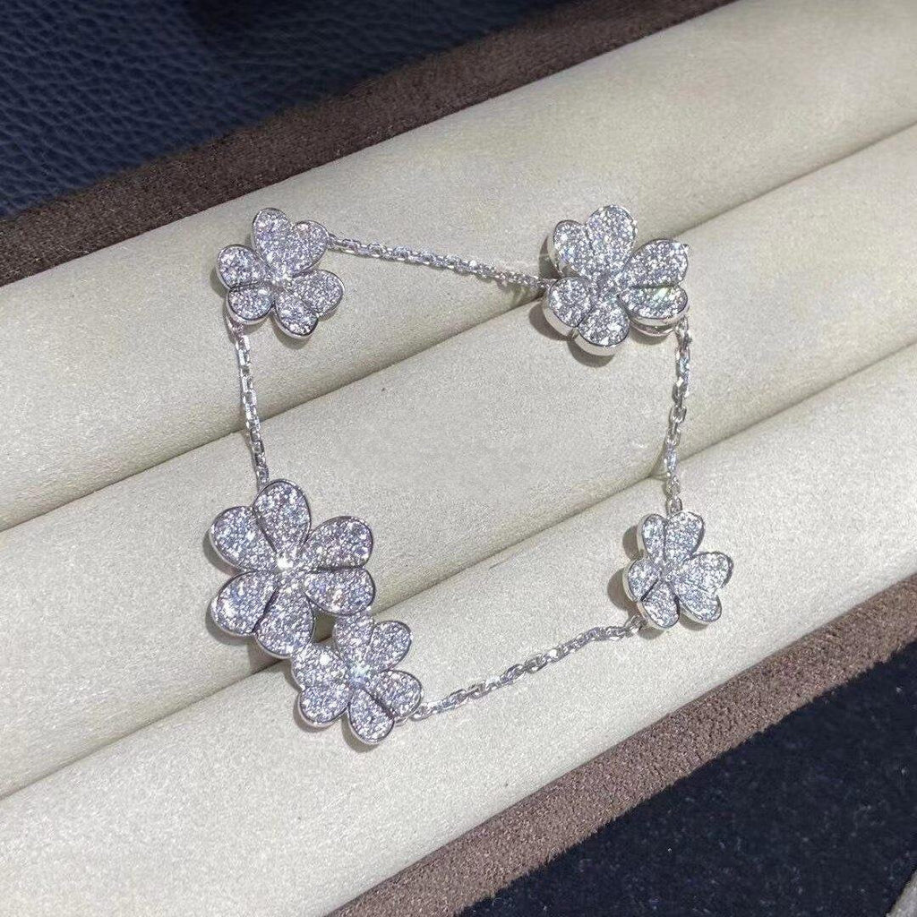 [Lumi Jewels]FRIVOLE SILVER 5 FLOWERS BRACELET