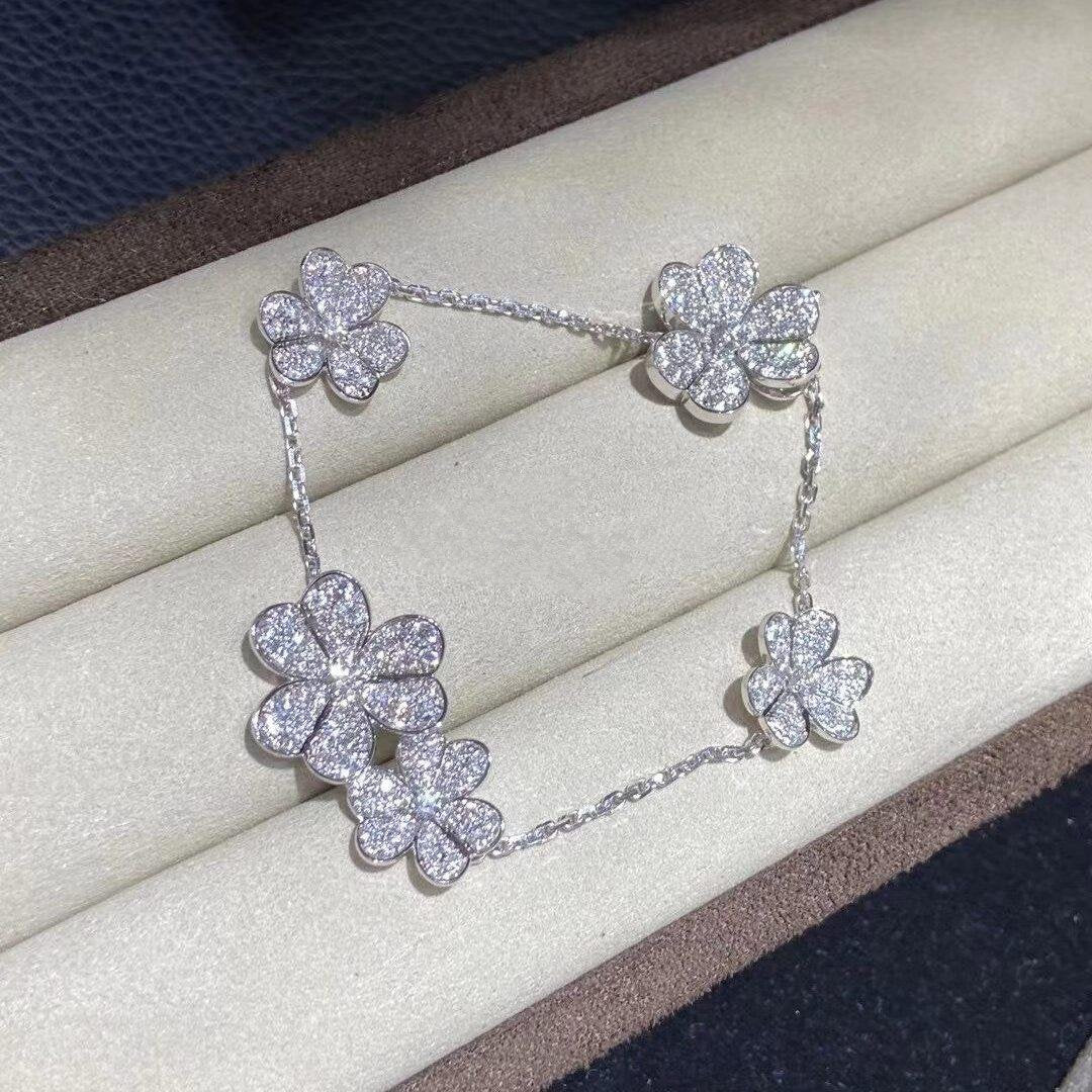 [Lumi Jewels]FRIVOLE SILVER 5 FLOWERS BRACELET