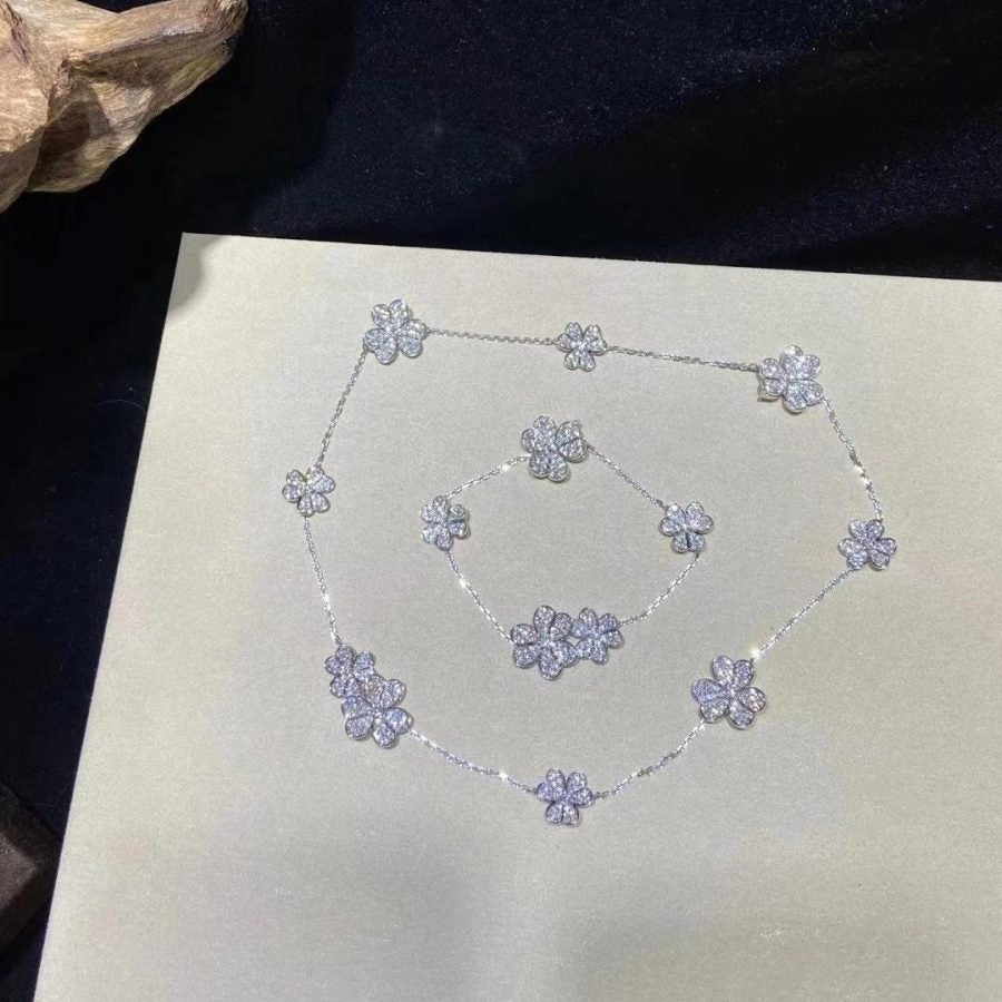 [Lumi Jewels]FRIVOLE SILVER 5 FLOWERS BRACELET