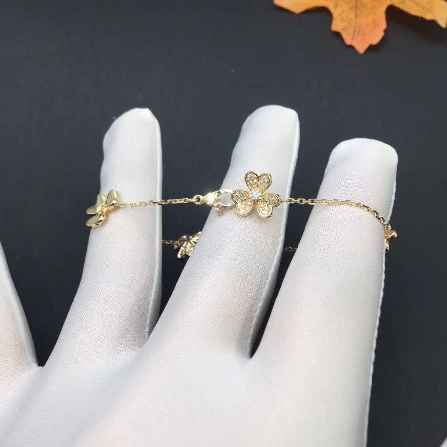 [Lumi Jewels]FRIVOLE GOLD 5 FLOWERS BRACELET