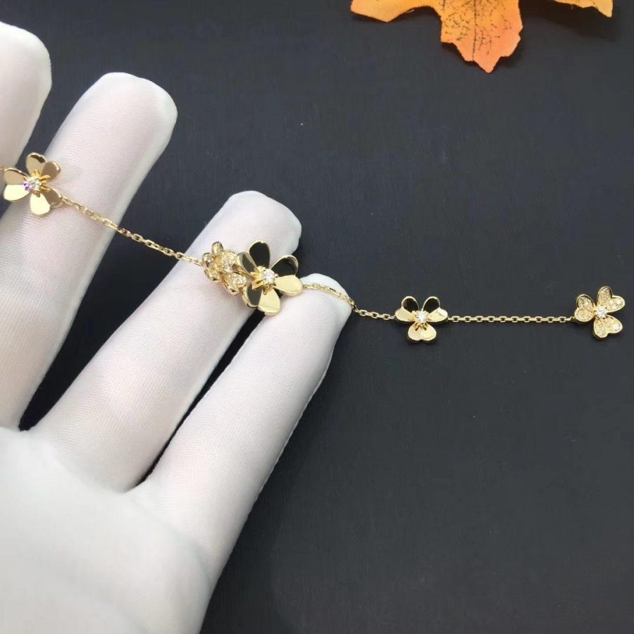 [Lumi Jewels]FRIVOLE GOLD 5 FLOWERS BRACELET