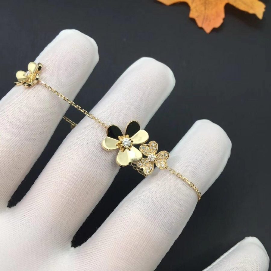 [Lumi Jewels]FRIVOLE GOLD 5 FLOWERS BRACELET