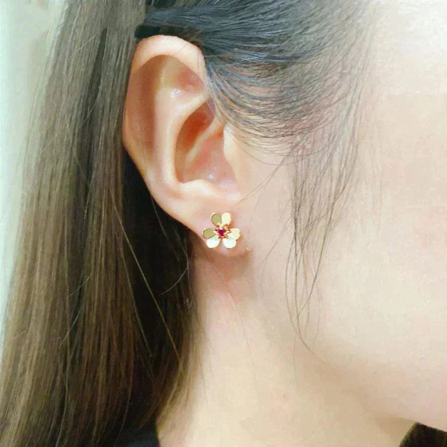 [Lumi Jewels]FRIVOLE  FLOWER PINK EARRINGS