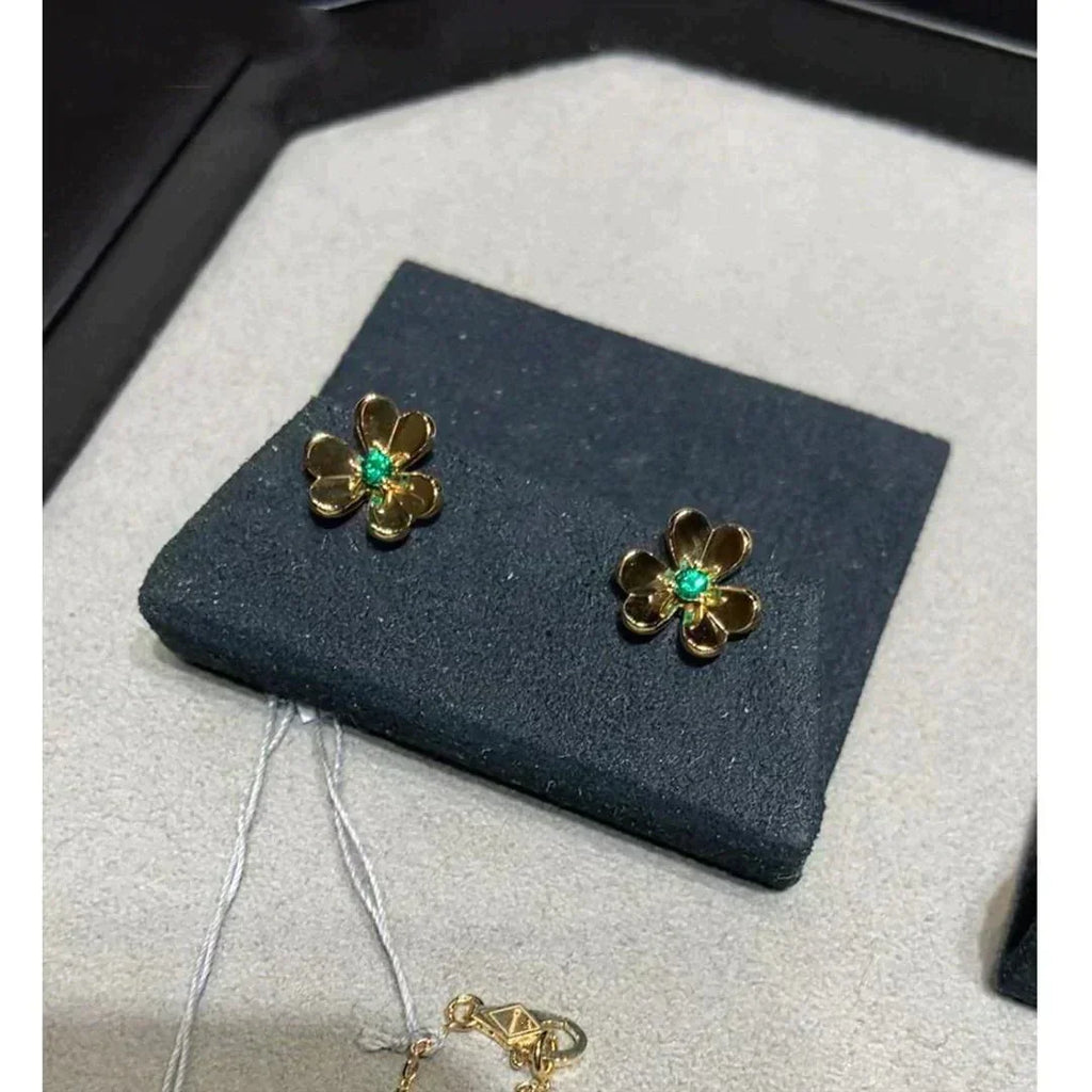 [Lumi Jewels]FRIVOLE  FLOWER MALACHITE EARRINGS