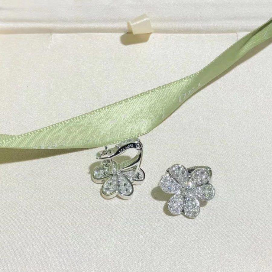 [Lumi Jewels]FRIVOLE SILVER FLOWER DIAMOND EARRINGS