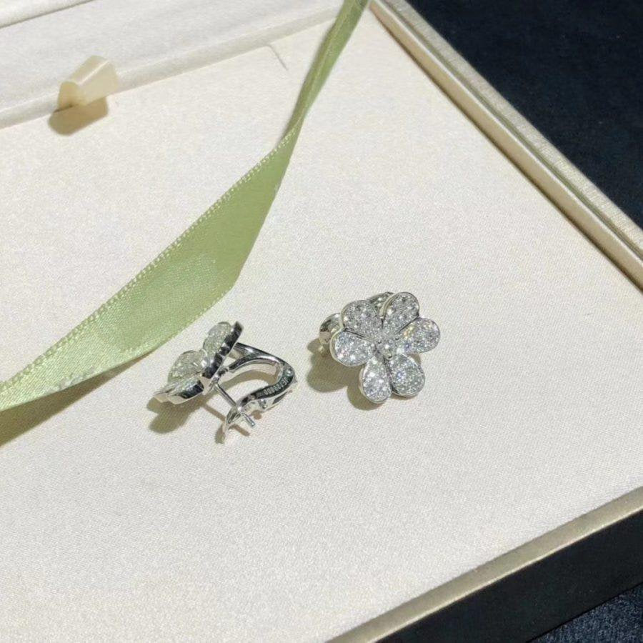 [Lumi Jewels]FRIVOLE SILVER FLOWER DIAMOND EARRINGS