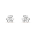 [Lumi Jewels]FRIVOLE SILVER FLOWER DIAMOND EARRINGS