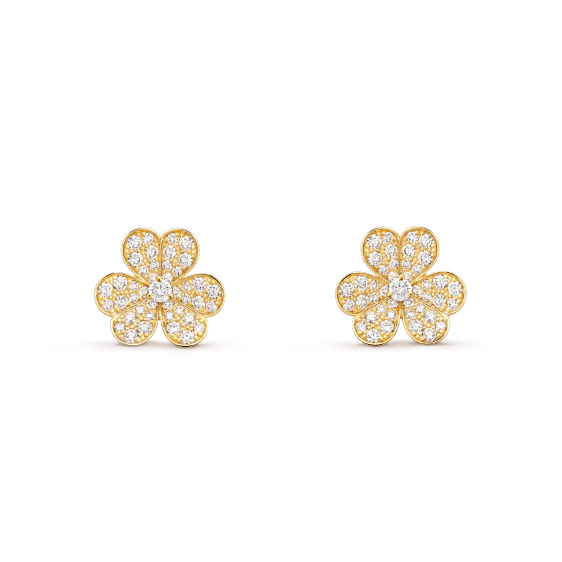 [Lumi Jewels]FRIVOLE GOLD FLOWER DIAMOND EARRINGS