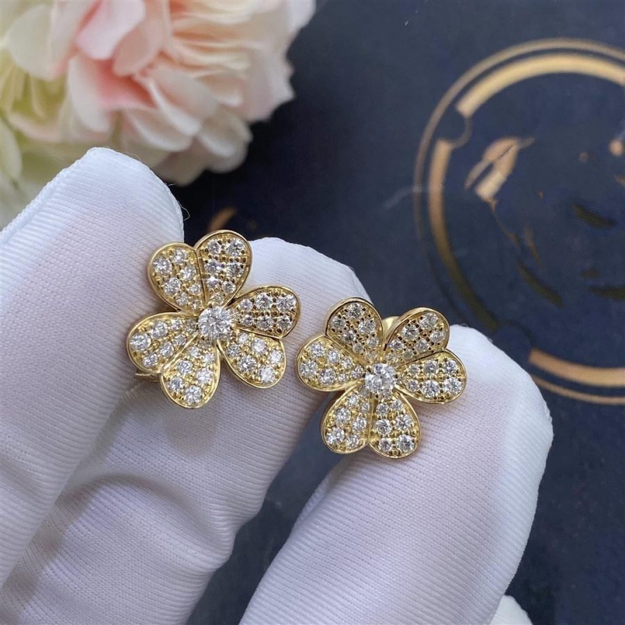 [Lumi Jewels]FRIVOLE GOLD FLOWER DIAMOND EARRINGS