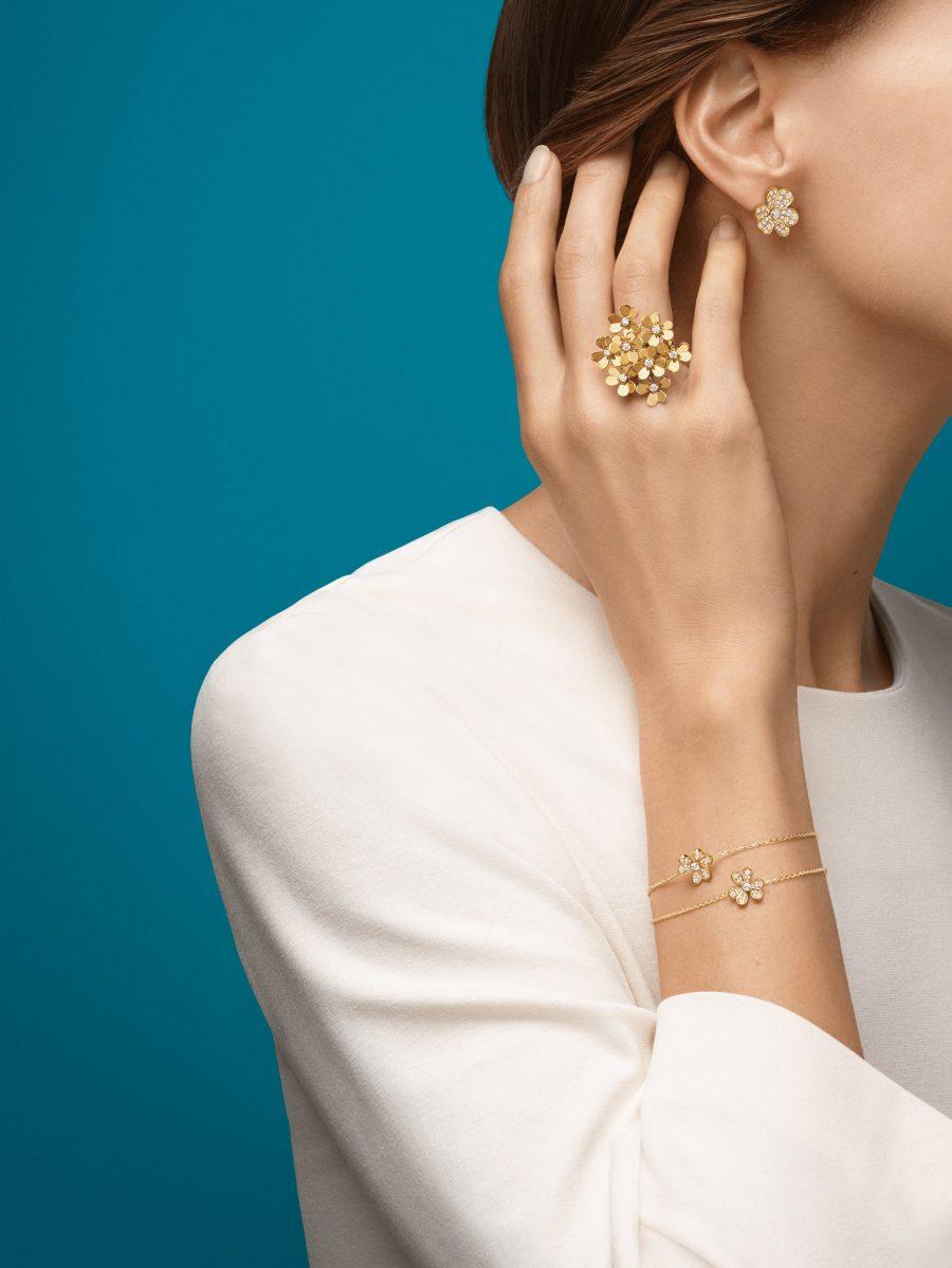 [Lumi Jewels]FRIVOLE GOLD FLOWER DIAMOND EARRINGS