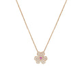 [Lumi Jewels]FRIVOLE ROSE GOLD FLOWER DIAMOND NECKLACE