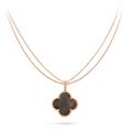 [Lumi Jewels]CLOVER 25MM GOLD DARK MOP BIG CLOVER NECKLACE