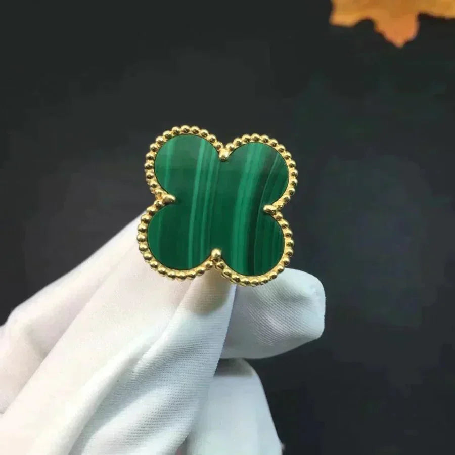 [Lumi Jewels]CLOVER MALACHITE RING