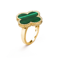 [Lumi Jewels]CLOVER MALACHITE RING