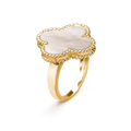 [Lumi Jewels]CLOVER WHITE MOP RING