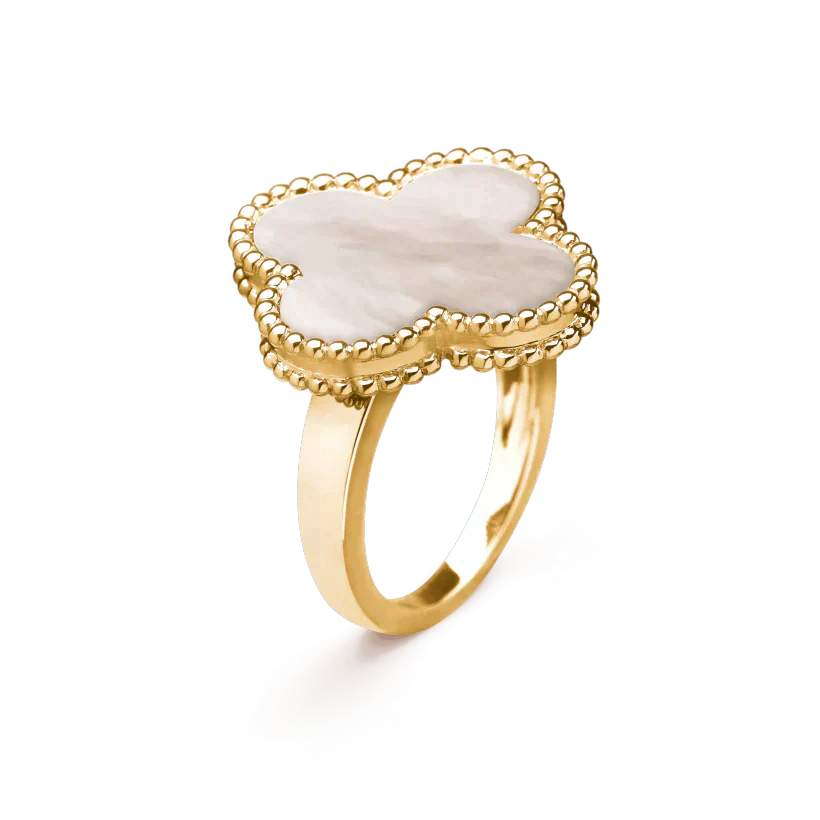 [Lumi Jewels]CLOVER WHITE MOP RING