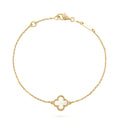 [Lumi Jewels]CLOVER WHITE MOP SINGLE FLOWER BRACELET