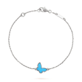 [Lumi Jewels]BUTTERFLY TURQUOISE BUTTERFLY BRACELET SILVER
