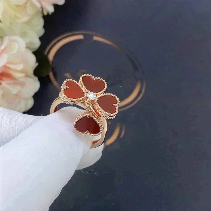 [Lumi Jewels]SWEET CLOVER CARNELIAN RING