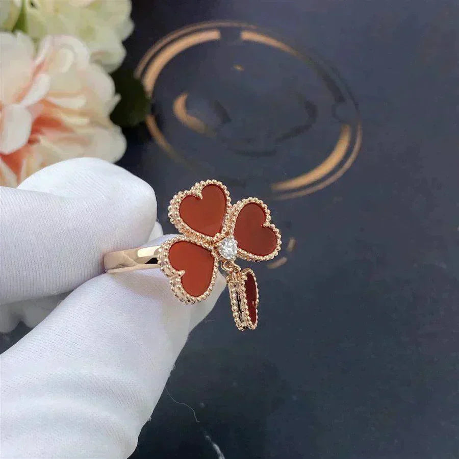 [Lumi Jewels]SWEET CLOVER CARNELIAN RING