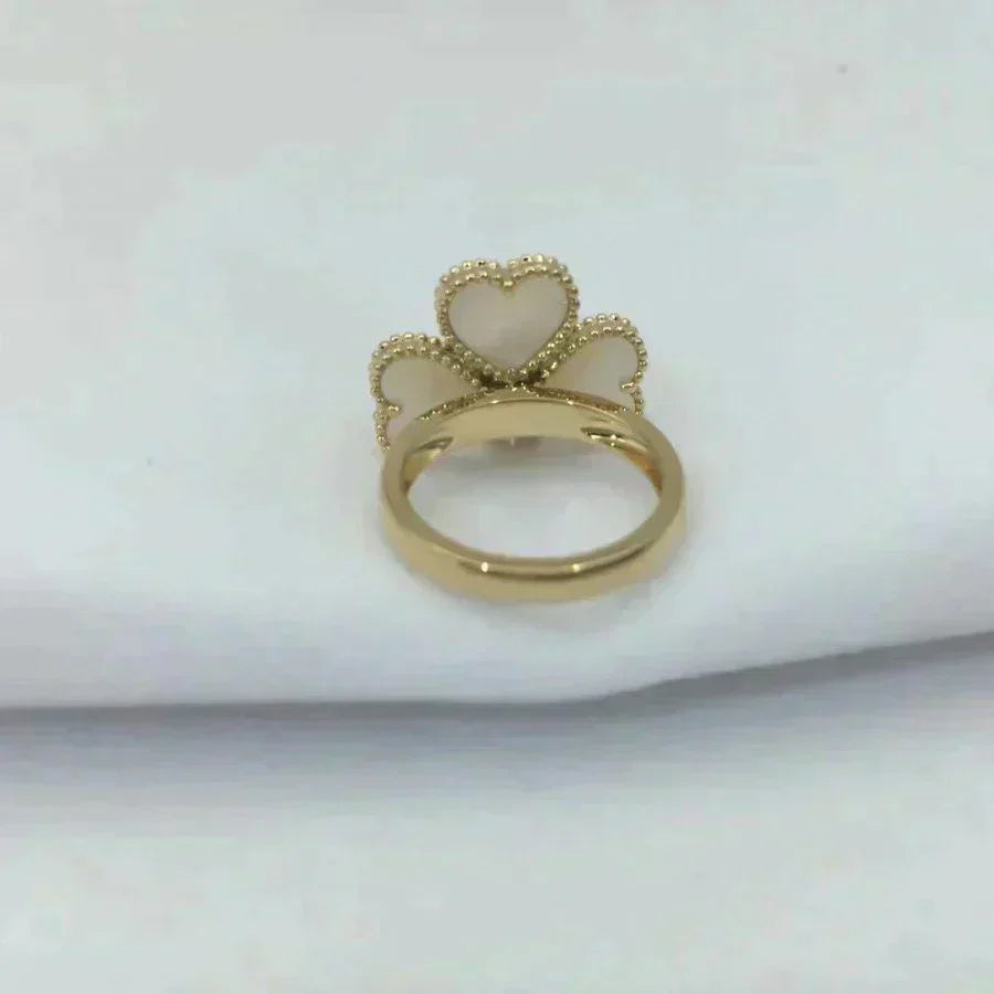 [Lumi Jewels]SWEET CLOVER WHITE MOP RING