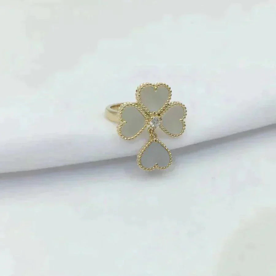 [Lumi Jewels]SWEET CLOVER WHITE MOP RING