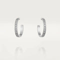 [Lumi Jewels]LOVE DIAMOND SILVER HOOP EARRINGS