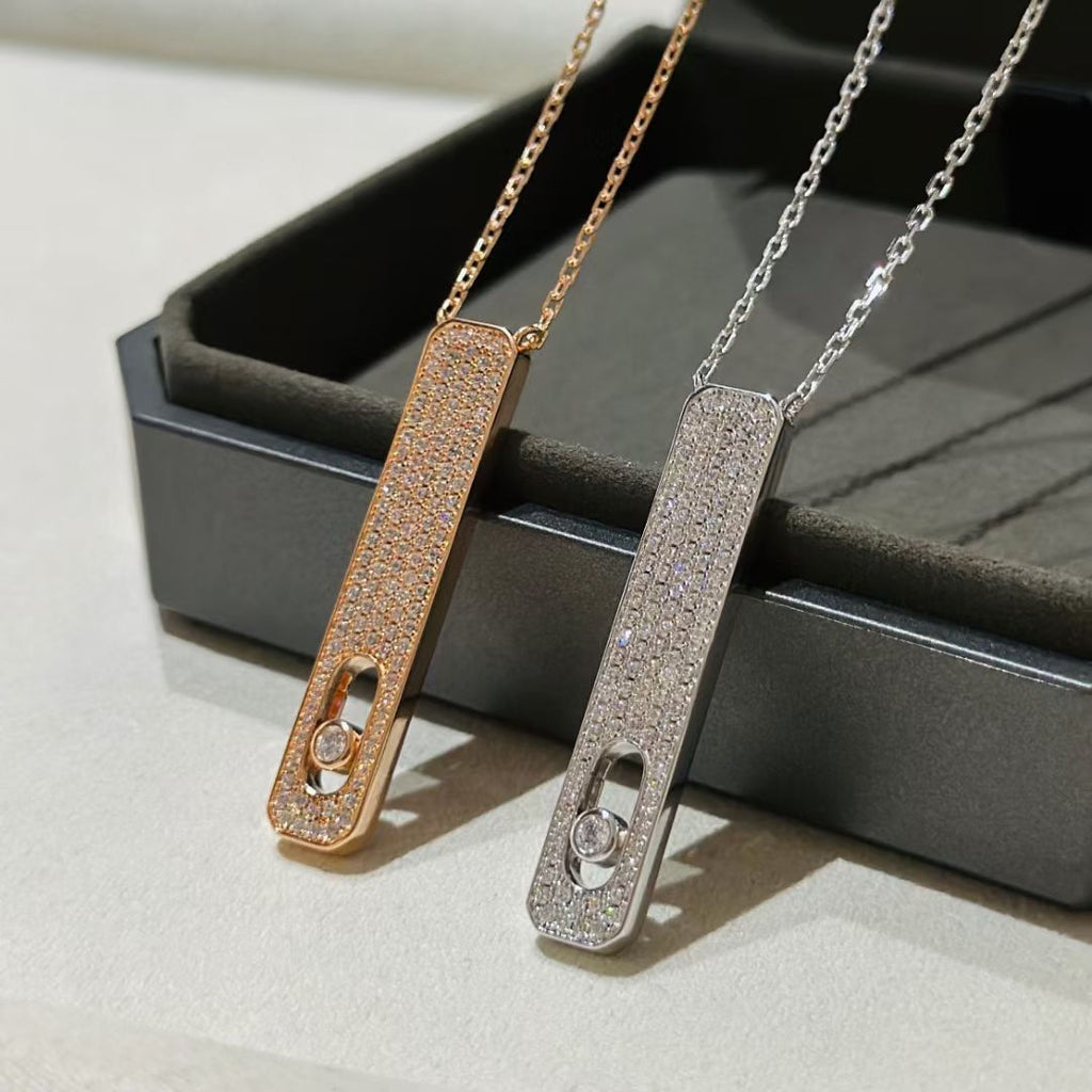 [Lumi]MY FIRST DIAMOND PAVED NECKLACE