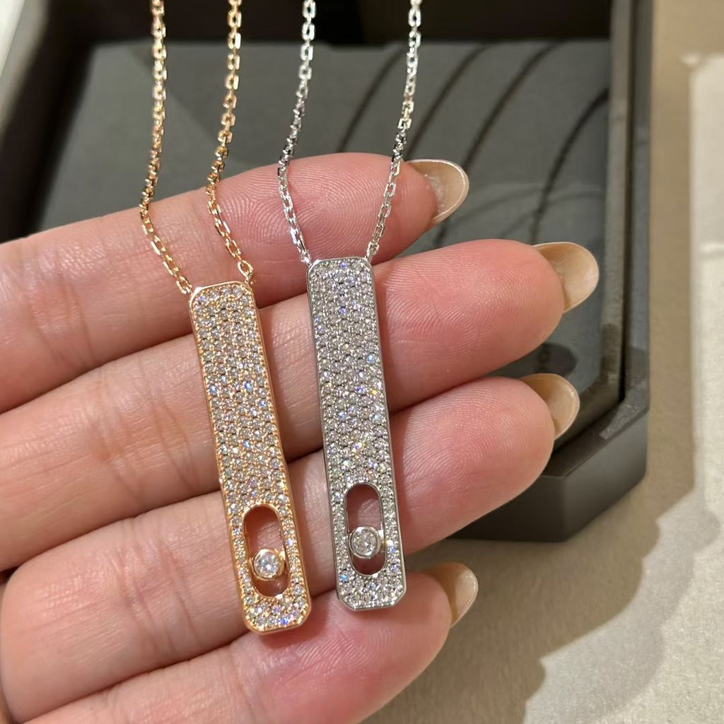 [Lumi]MY FIRST DIAMOND PAVED NECKLACE