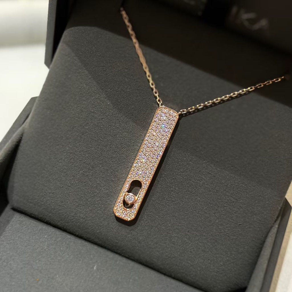 [Lumi]MY FIRST DIAMOND PAVED NECKLACE