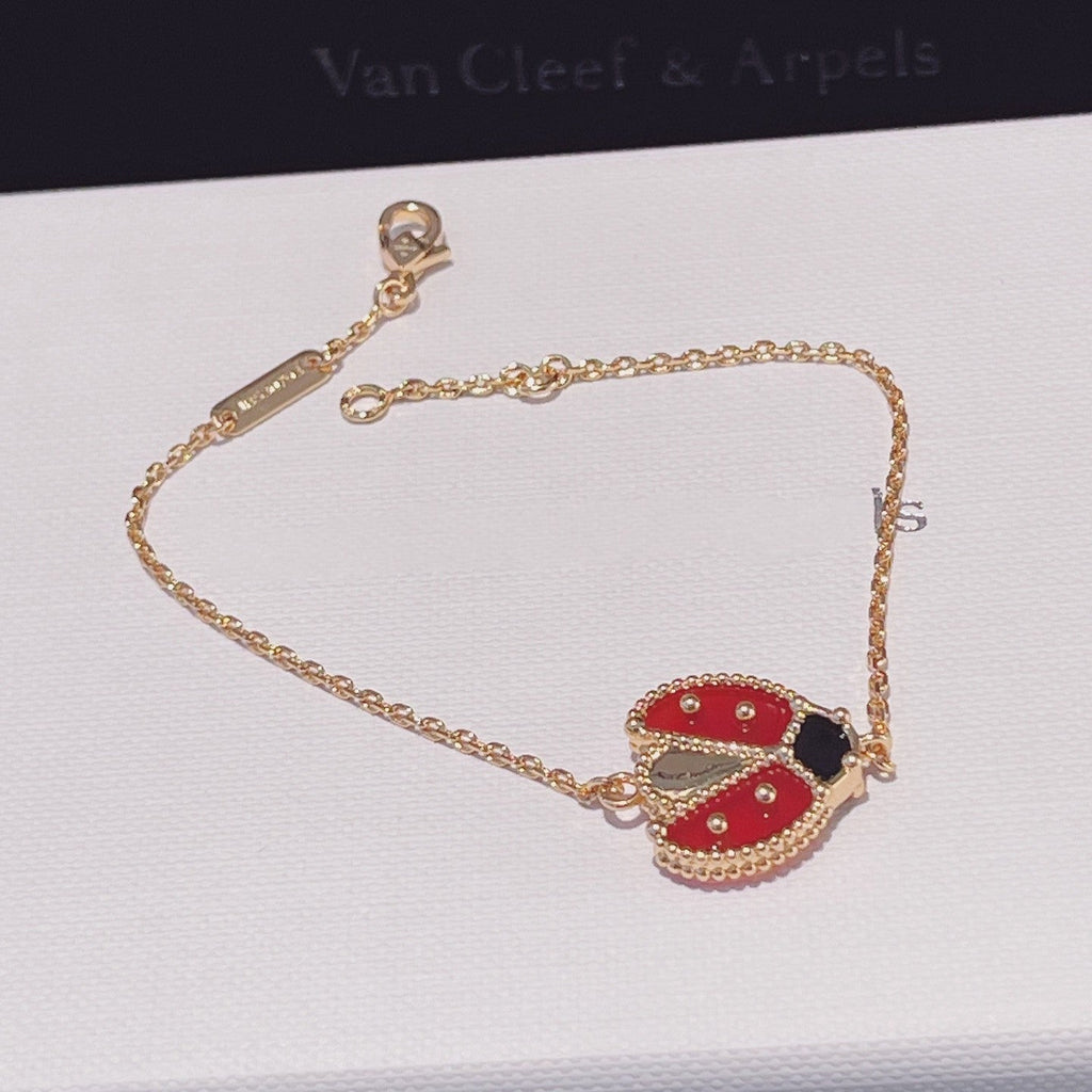 [Lumi Jewels]LUCKY SPRING 1 MOTIF PINK GOLD BRACELET