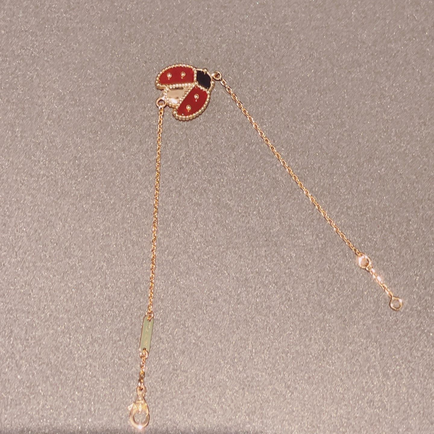 [Lumi Jewels]LUCKY SPRING 1 MOTIF PINK GOLD BRACELET