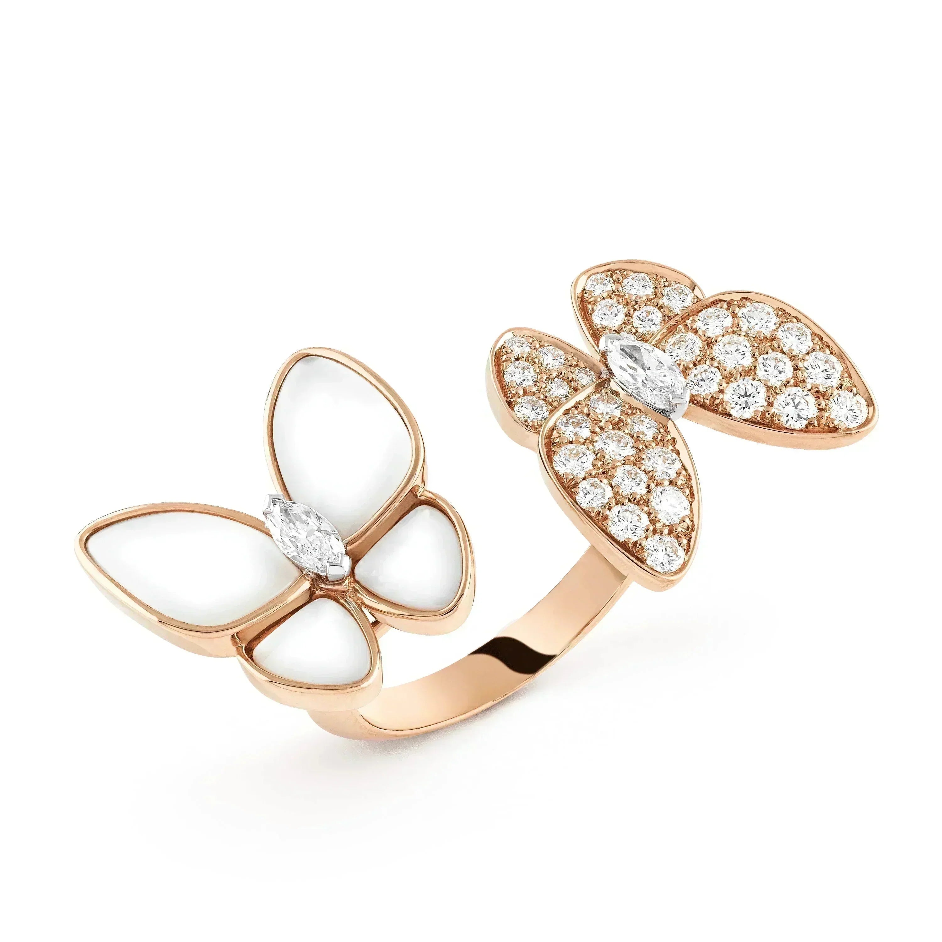 [Lumi Jewels]TWIN BUTTERFLY DIAMOND MOP RING