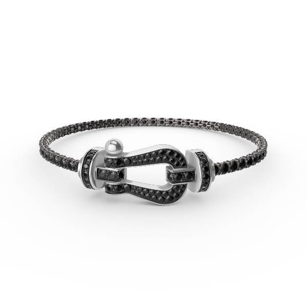 [Lumi Jewels]FORCE  LARGE HORSESHOE FULL DIAMOND TENNIS BRACELET